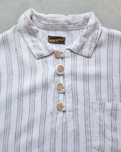 Used / OVERSIZED LINEN POLO SHIRT