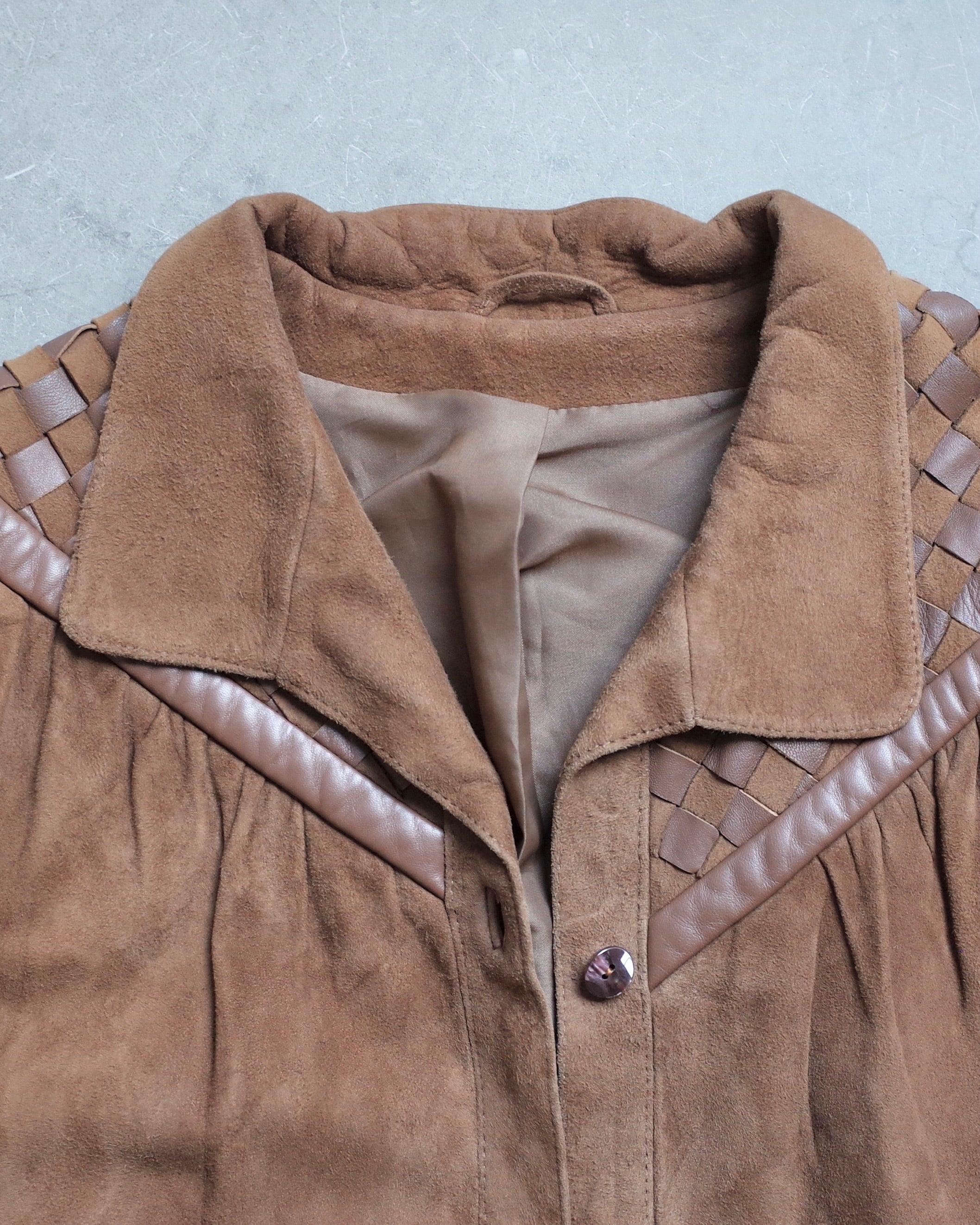 Used / LEATHER SHIRT JACKET