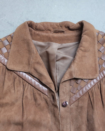 Used / LEATHER SHIRT JACKET