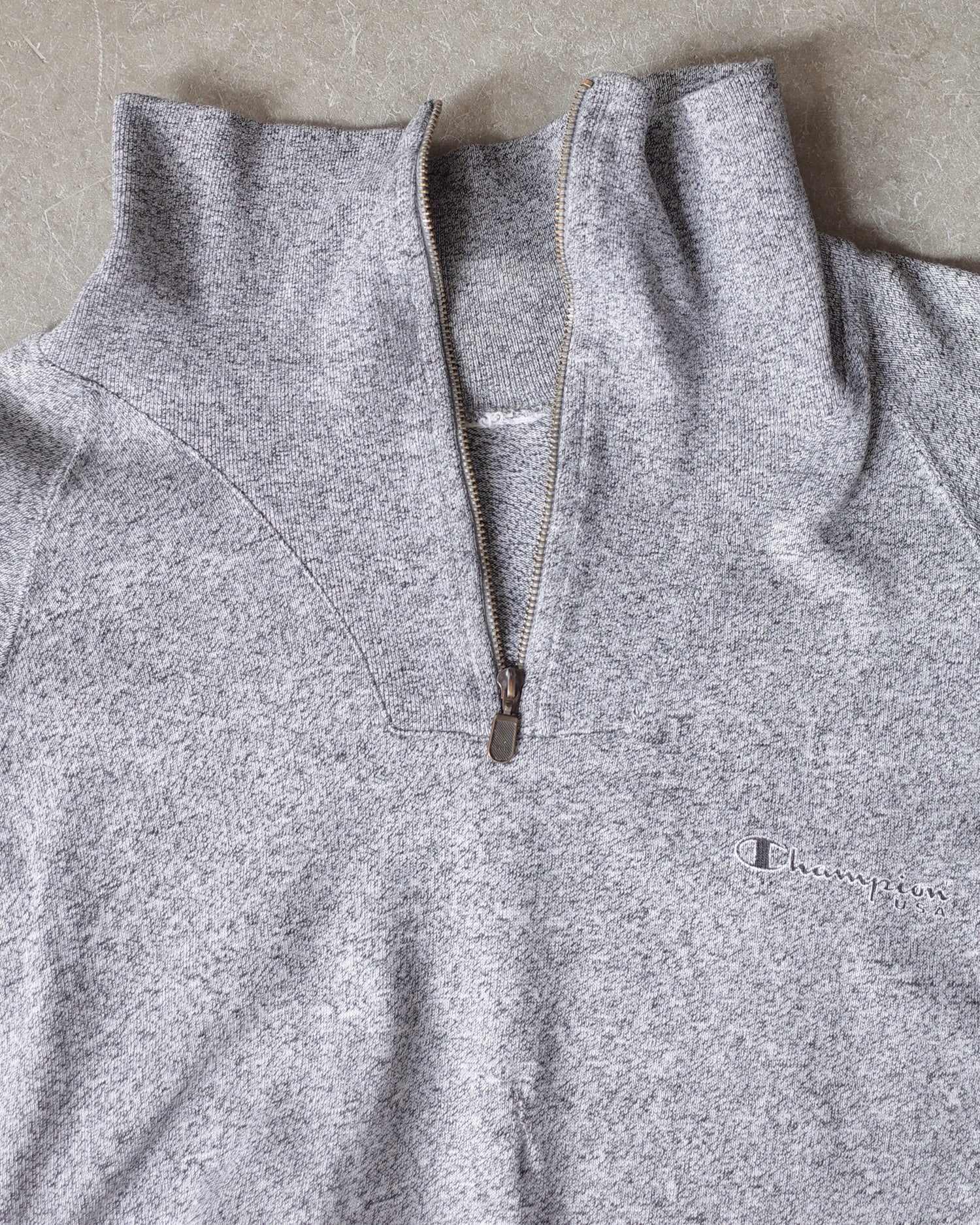 Used / Champion HALFZIP SWEAT SHIRT
