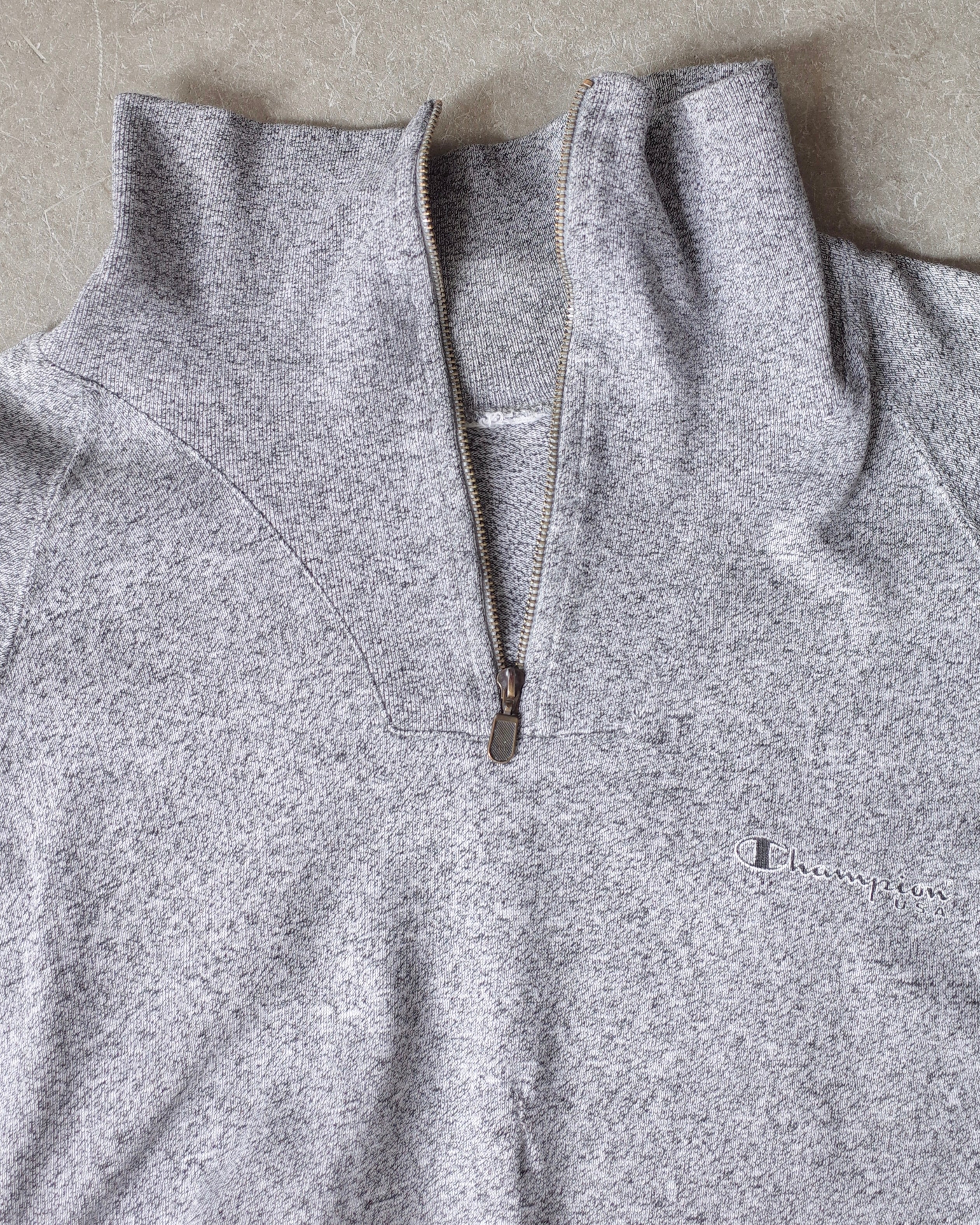 Used / Champion HALFZIP SWEAT SHIRT