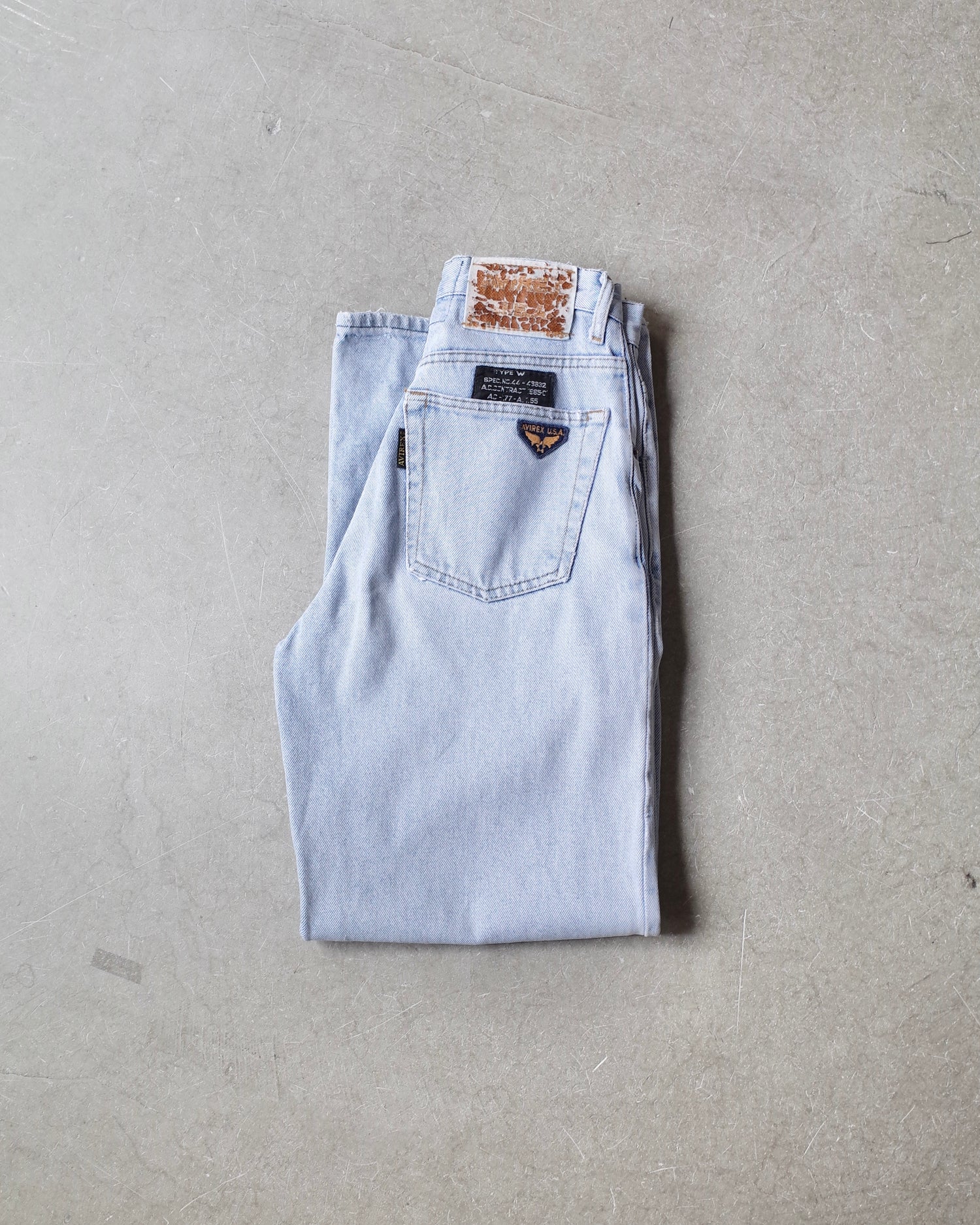 Used / AVIREX STRAIGHT DENIM