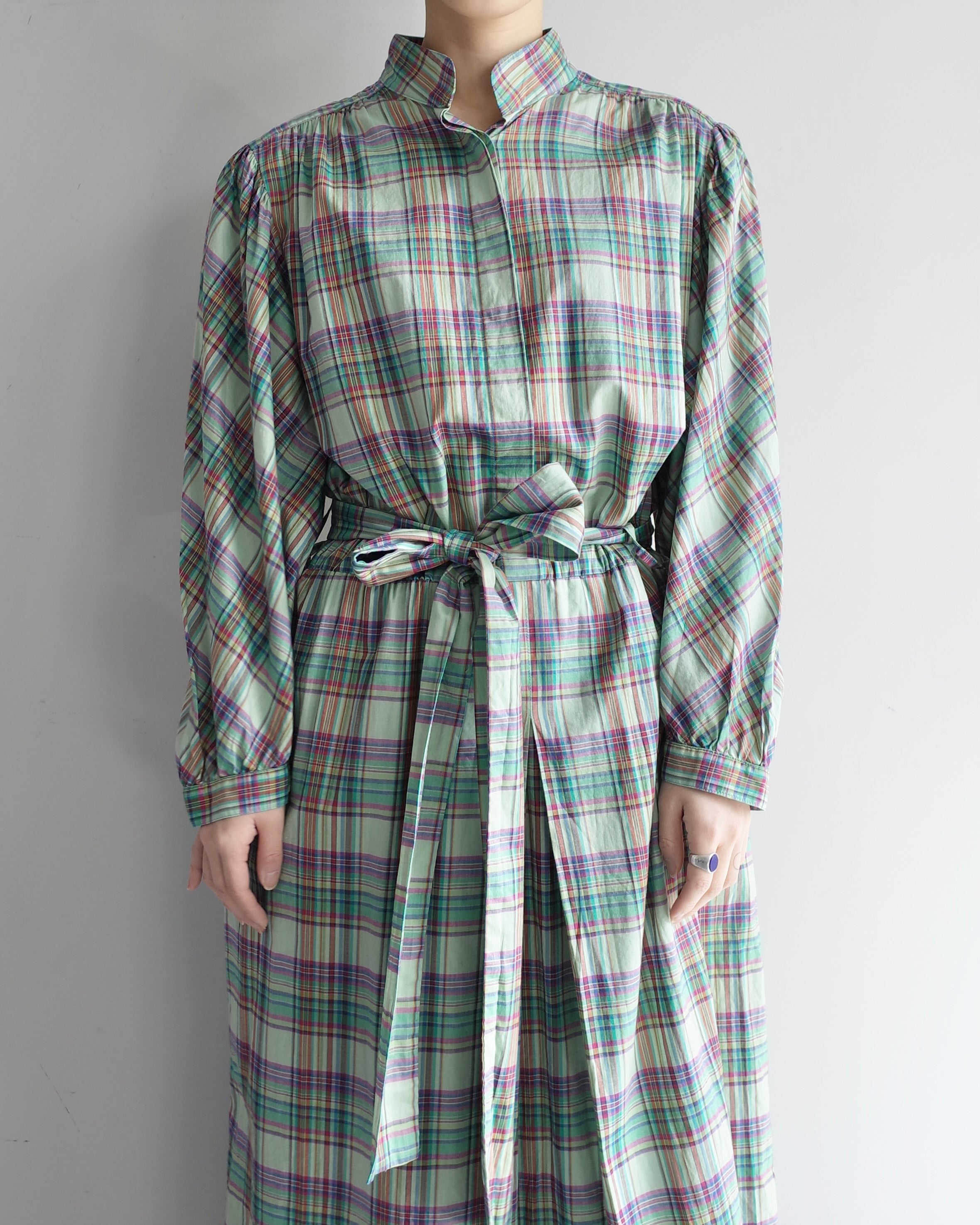 Used / PLEATS SHIRT ONEPIECE