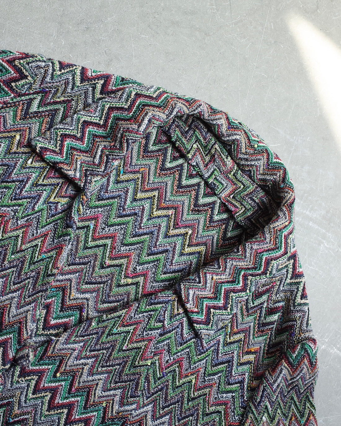 Used  / CHEVRON KNIT JACKET