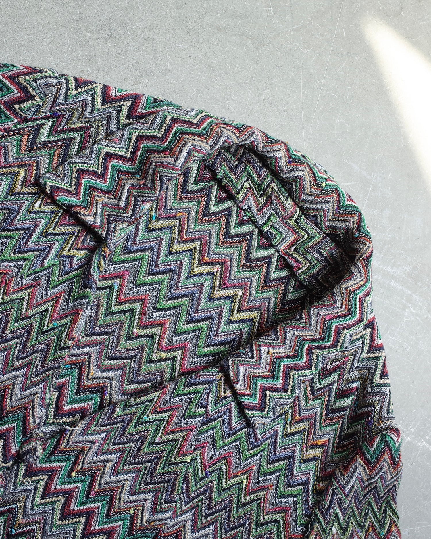 Used  / CHEVRON KNIT JACKET