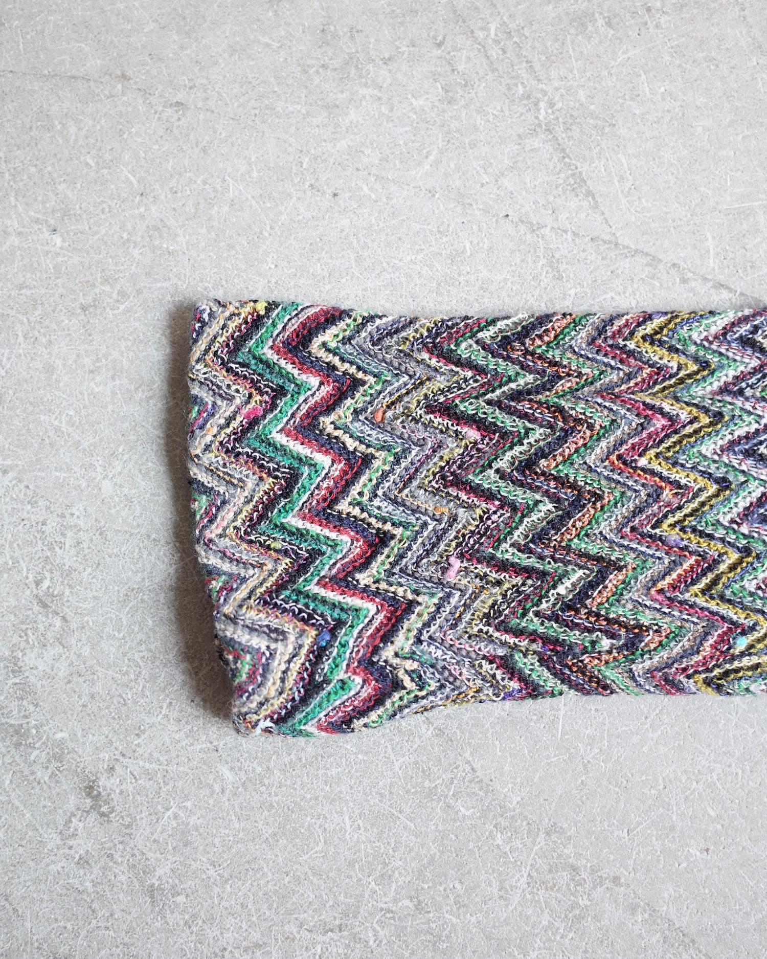 Used  / CHEVRON KNIT JACKET
