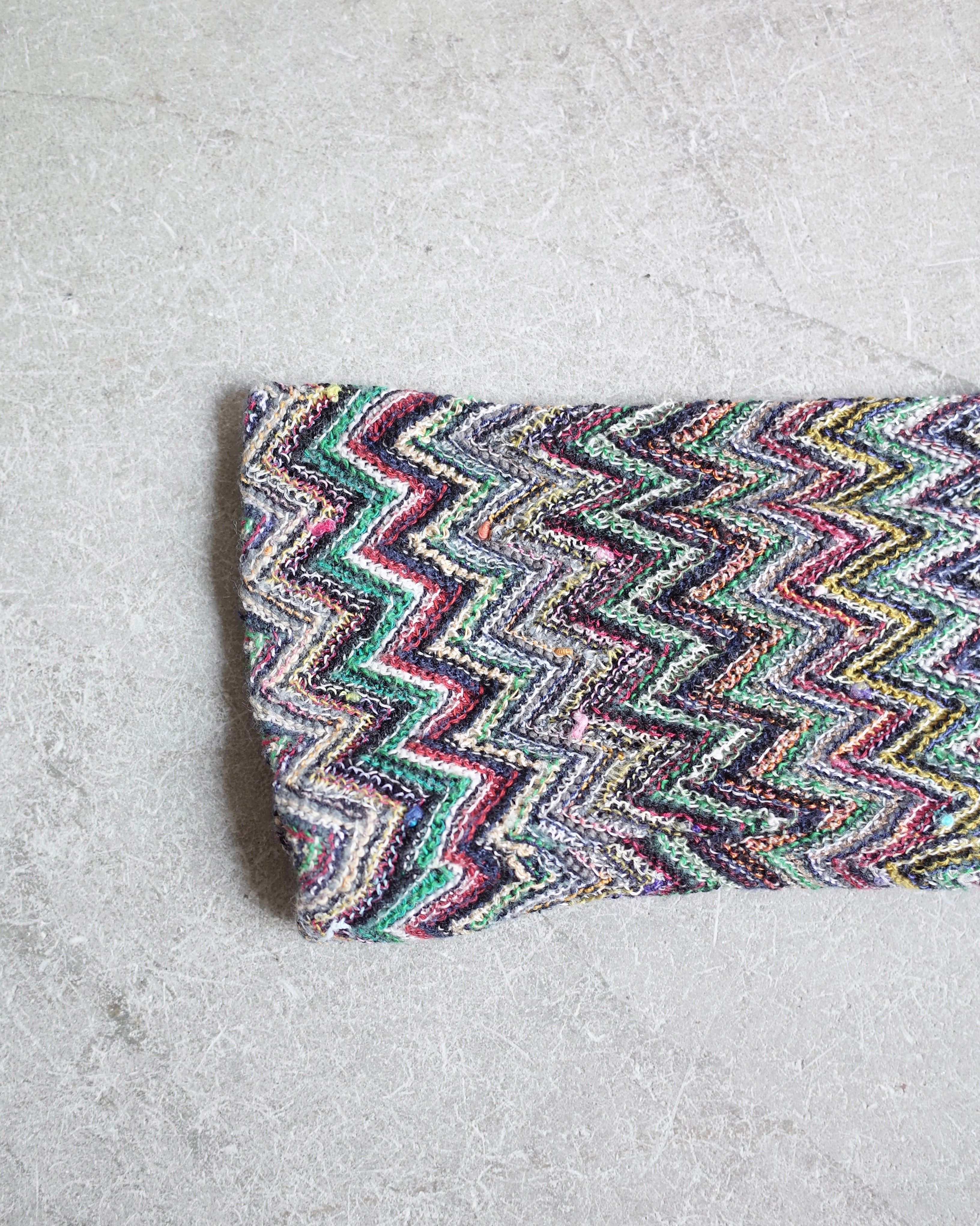 Used  / CHEVRON KNIT JACKET