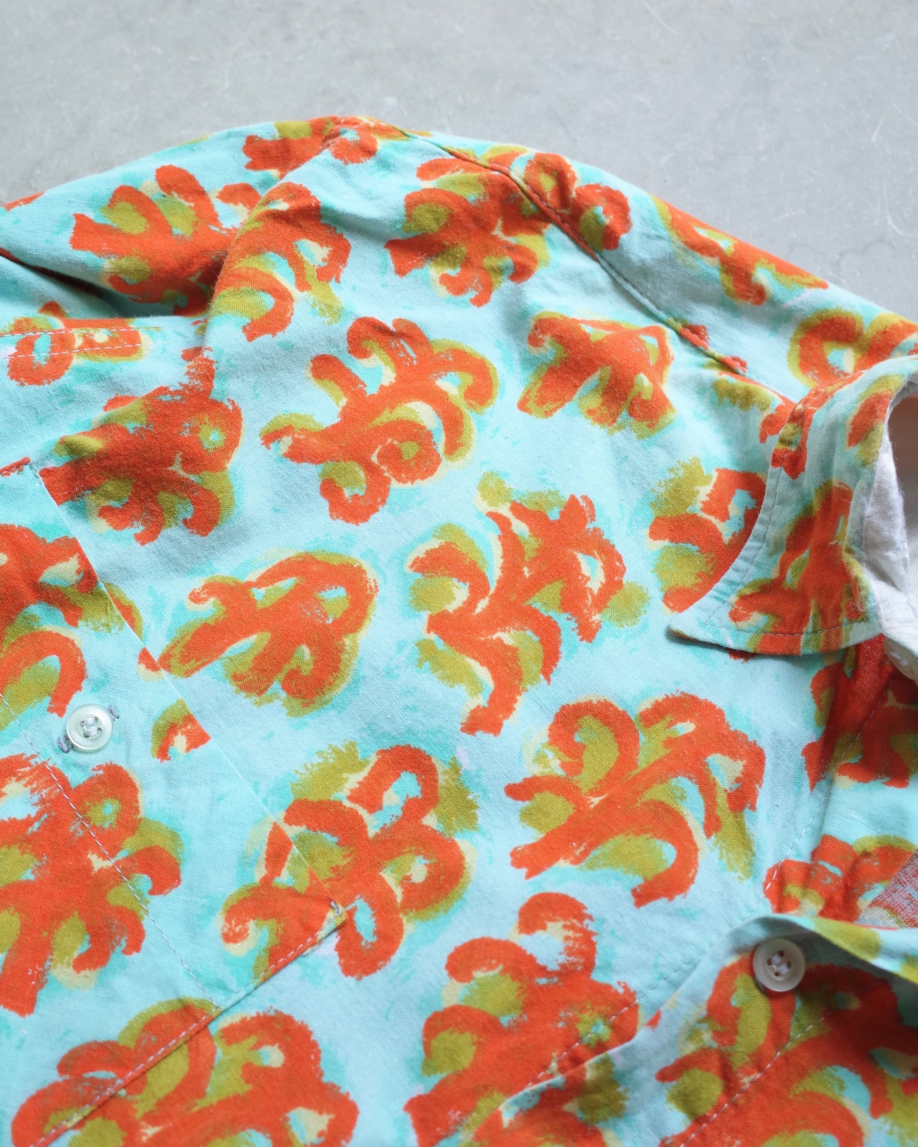 Used / BLOCK PRINT MENS SHIRT