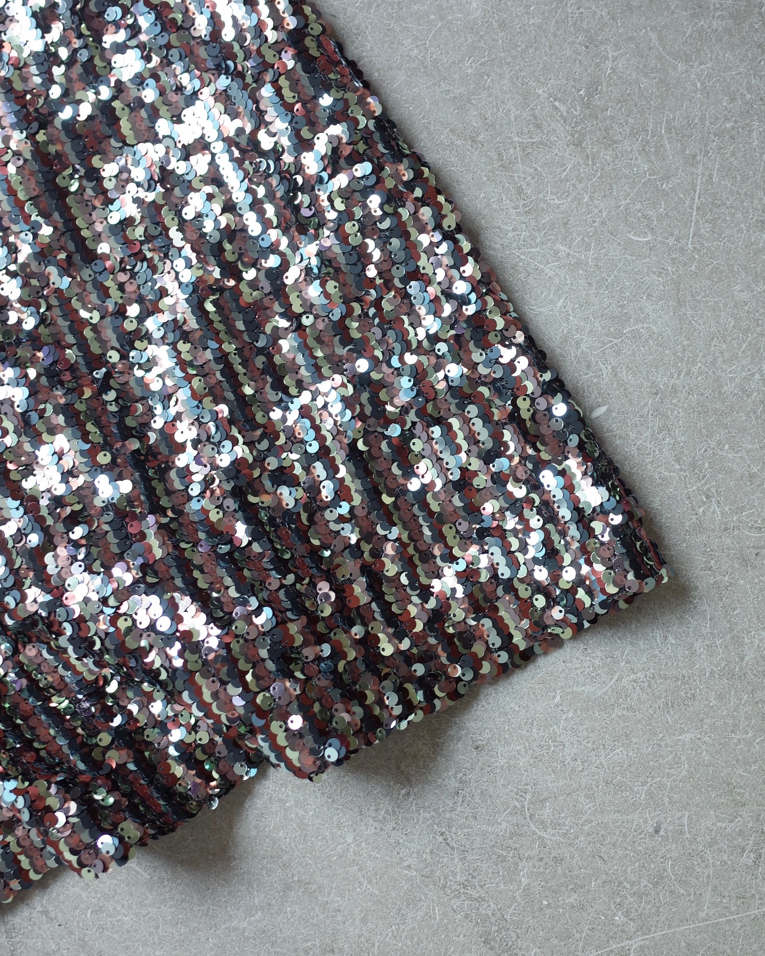 Used / SEQUINS BARE TOP ONEPIECE