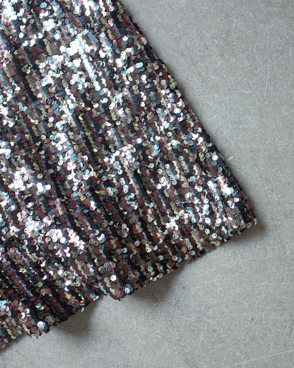 Used / SEQUINS BARE TOP ONEPIECE