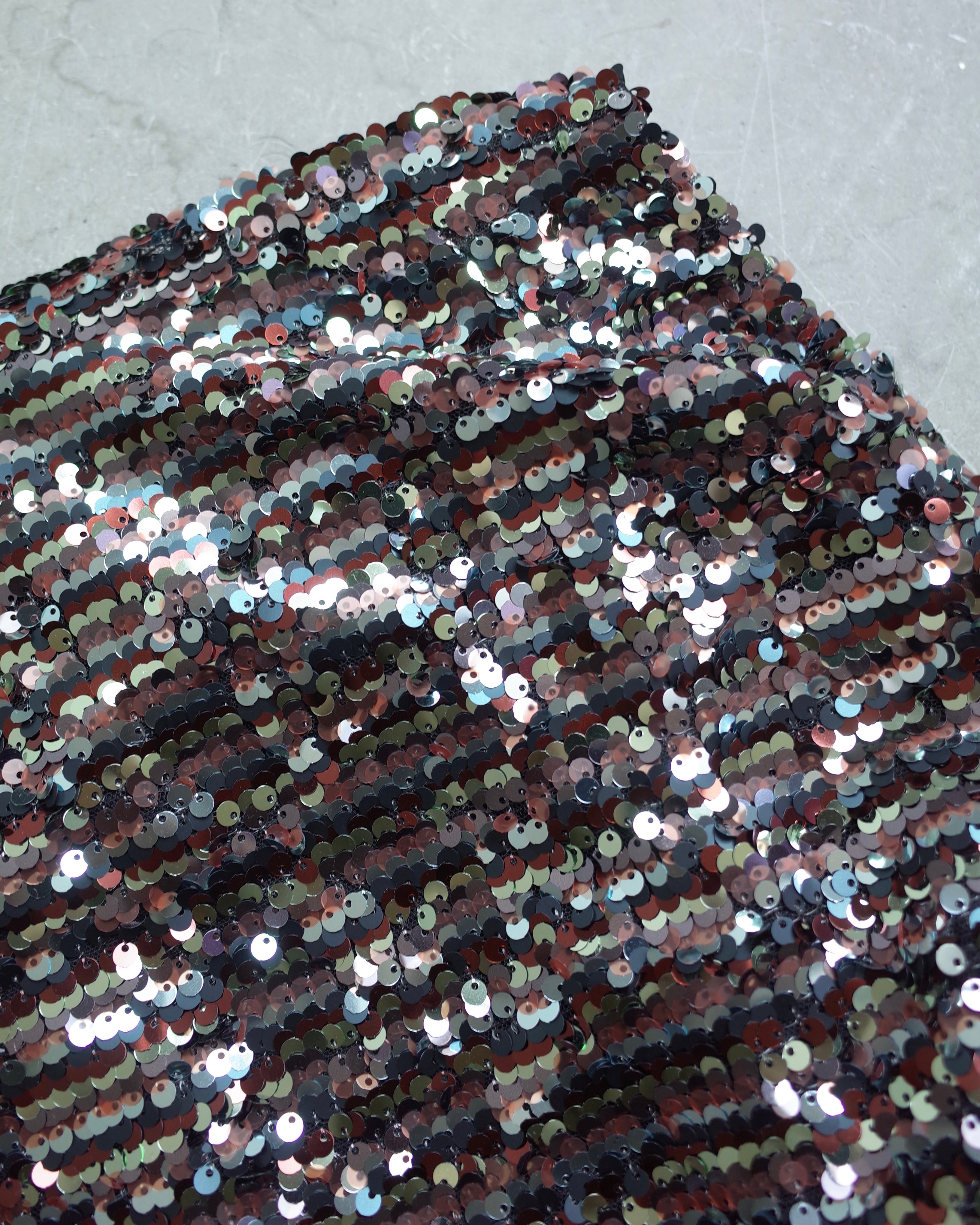 Used / SEQUINS BARE TOP ONEPIECE