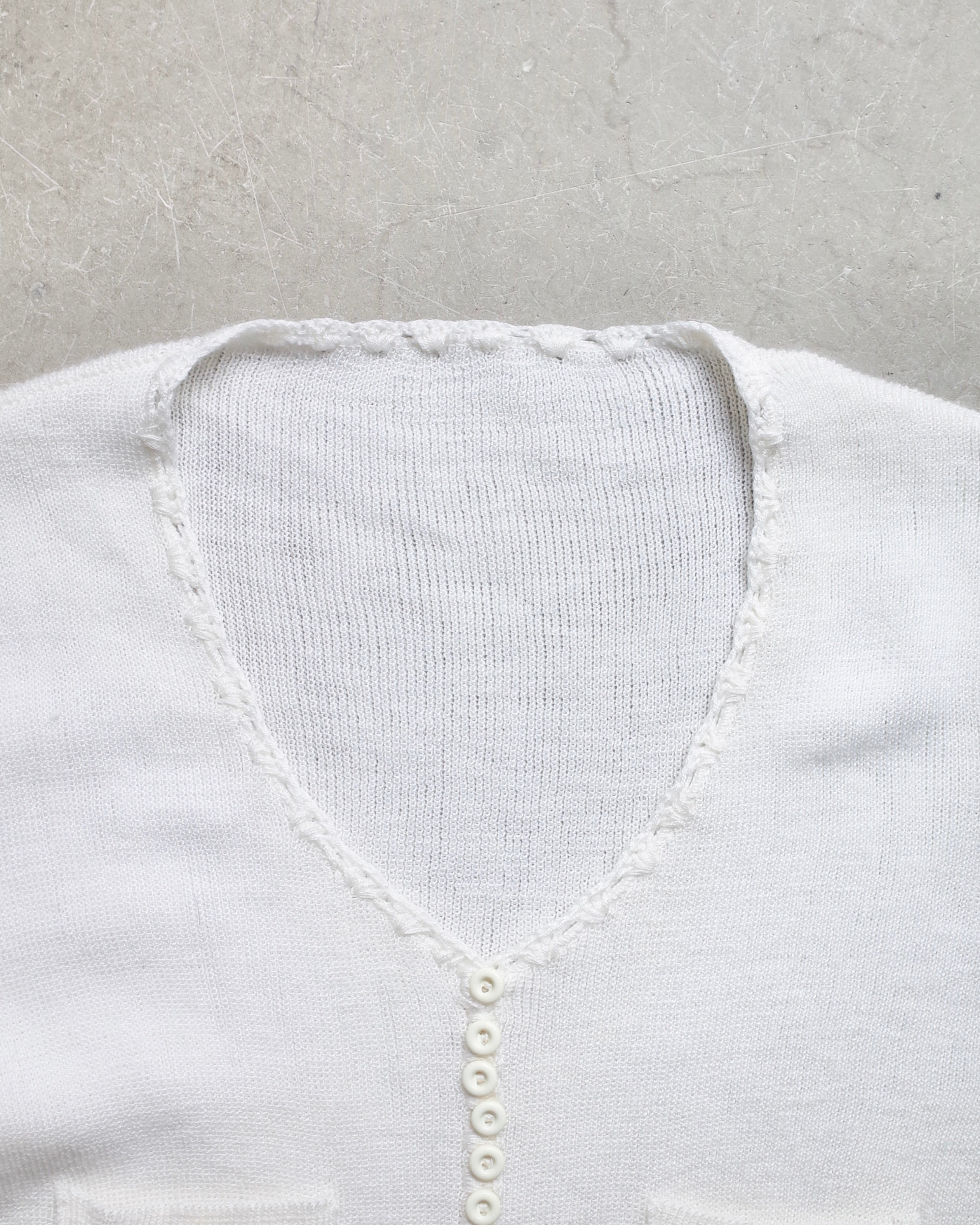 Used / HALF SLEEVE KNIT PULLOVER