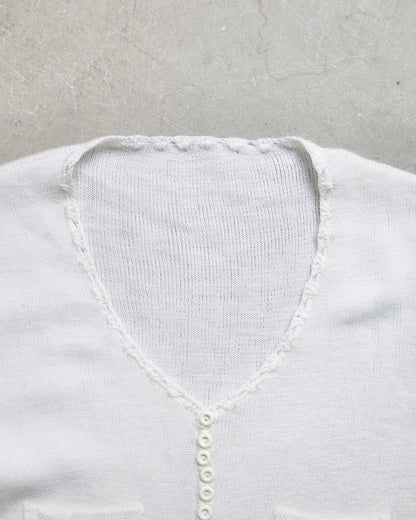 Used / HALF SLEEVE KNIT PULLOVER
