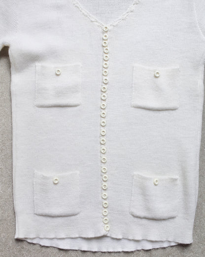 Used / HALF SLEEVE KNIT PULLOVER
