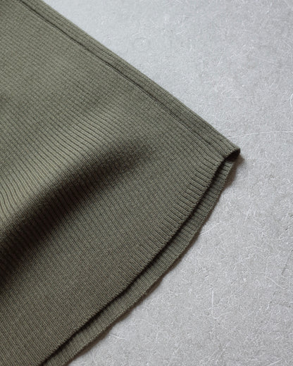 BASIC RIBBED SHORT SLEEVE PULLOVER