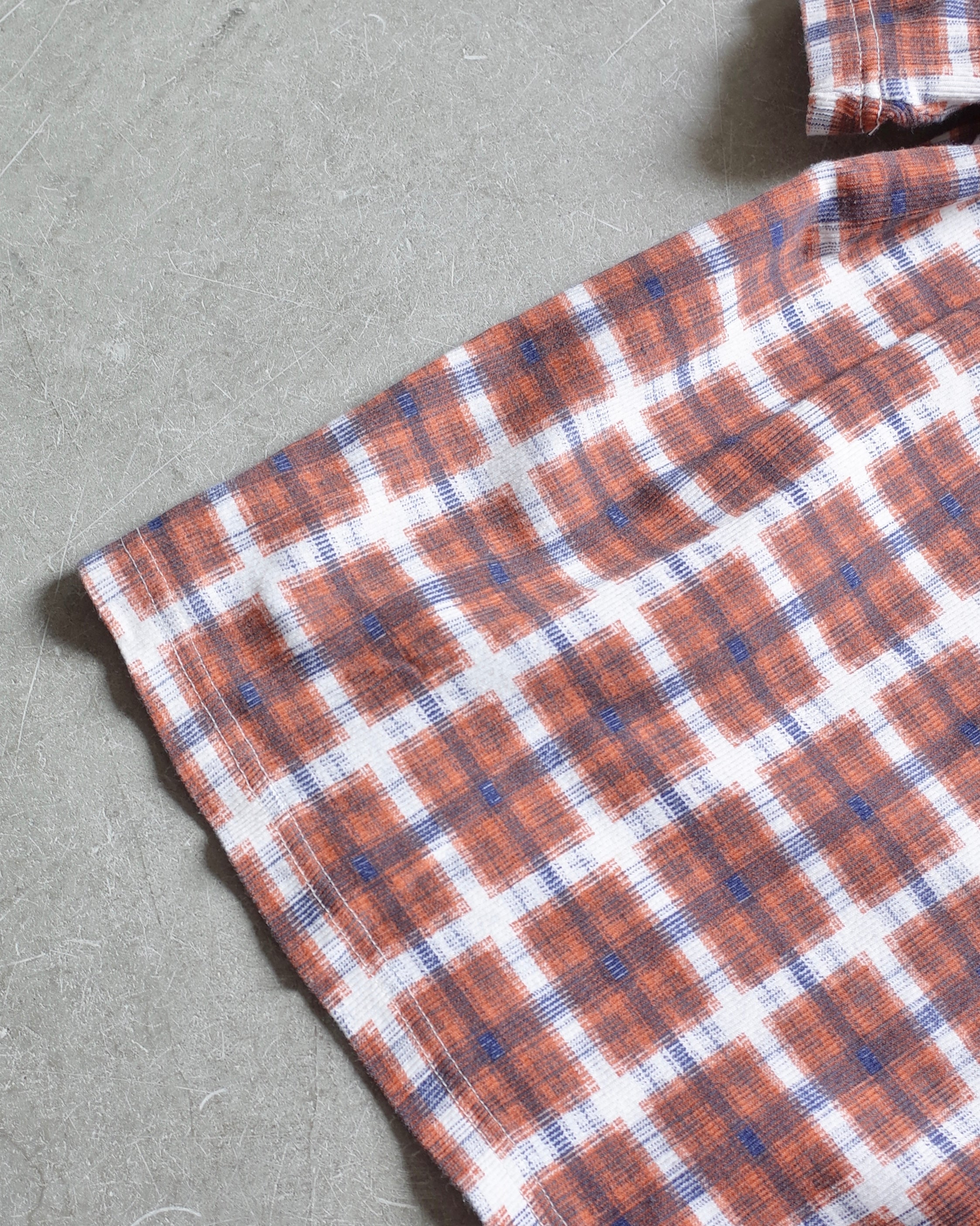 Used / CHECK PATTERN HALF SLEEVE SHIRT