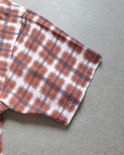 Used / CHECK PATTERN HALF SLEEVE SHIRT