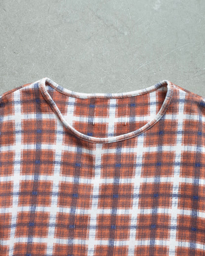 Used / CHECK PATTERN HALF SLEEVE SHIRT