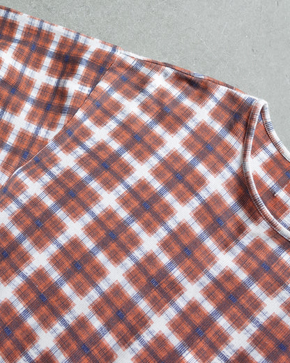 Used / CHECK PATTERN HALF SLEEVE SHIRT