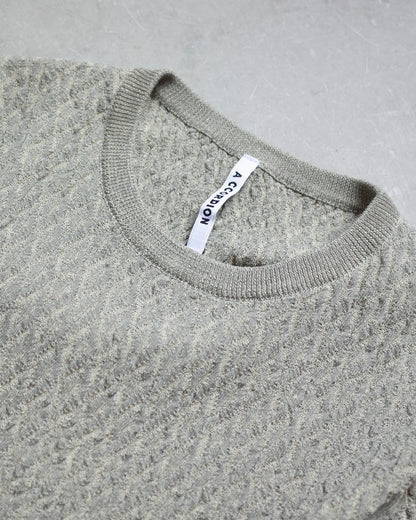 【期間限定】LINKS PATTERN SLEEVE SLIT PULLOVER