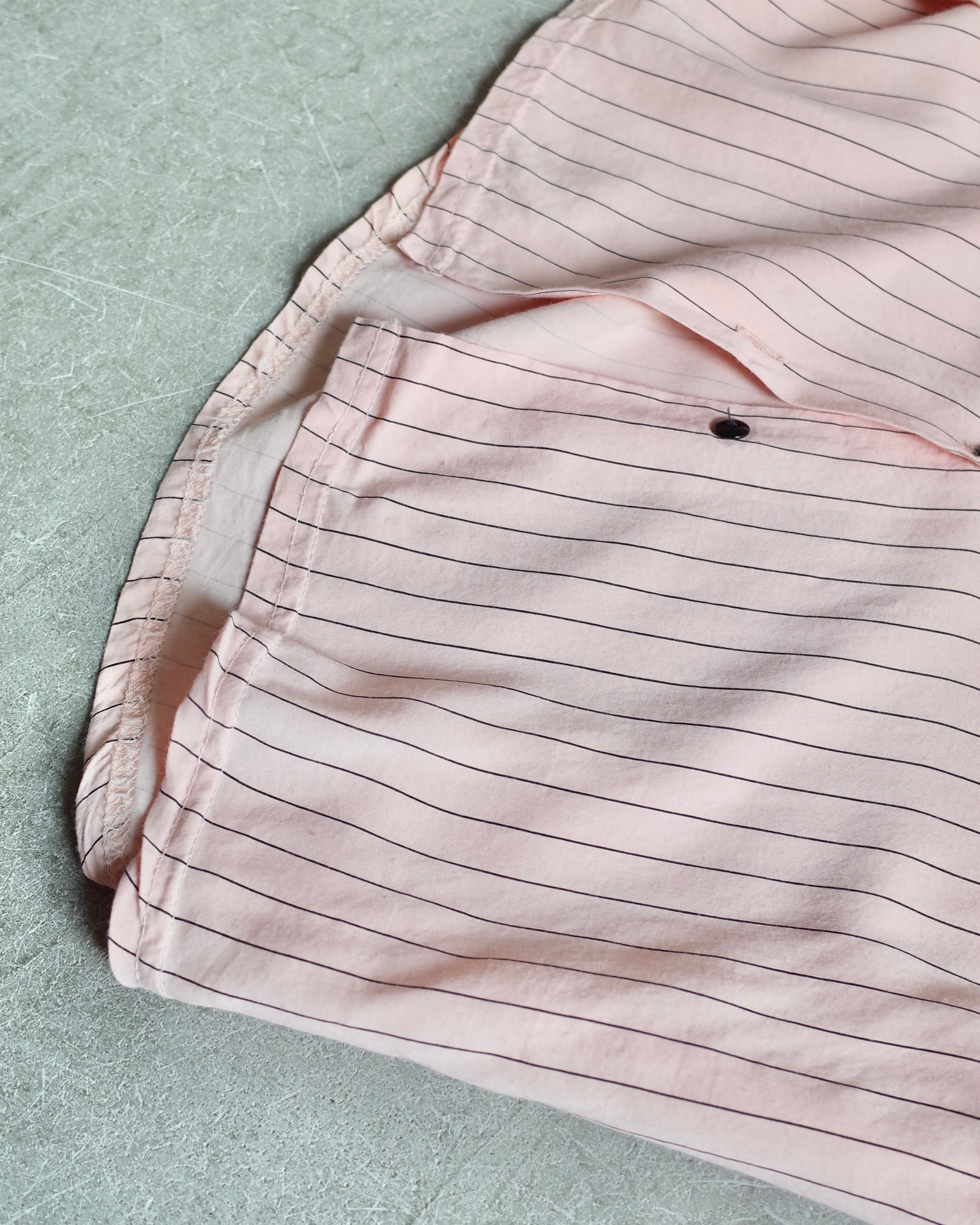 Used / NOCOLLAR STRIPE SHIRT