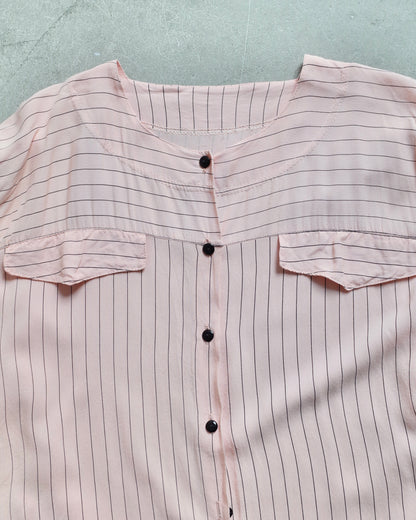 Used / NOCOLLAR STRIPE SHIRT