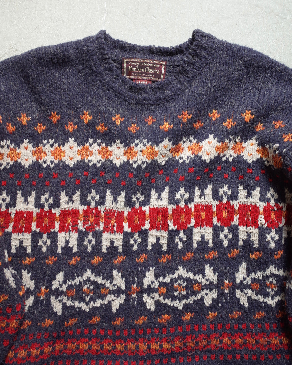 Used / NORDIC KNIT SWEATER