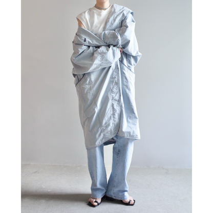 Used / HOODED COTTON COAT