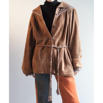 Used / LEATHER SHIRT JACKET