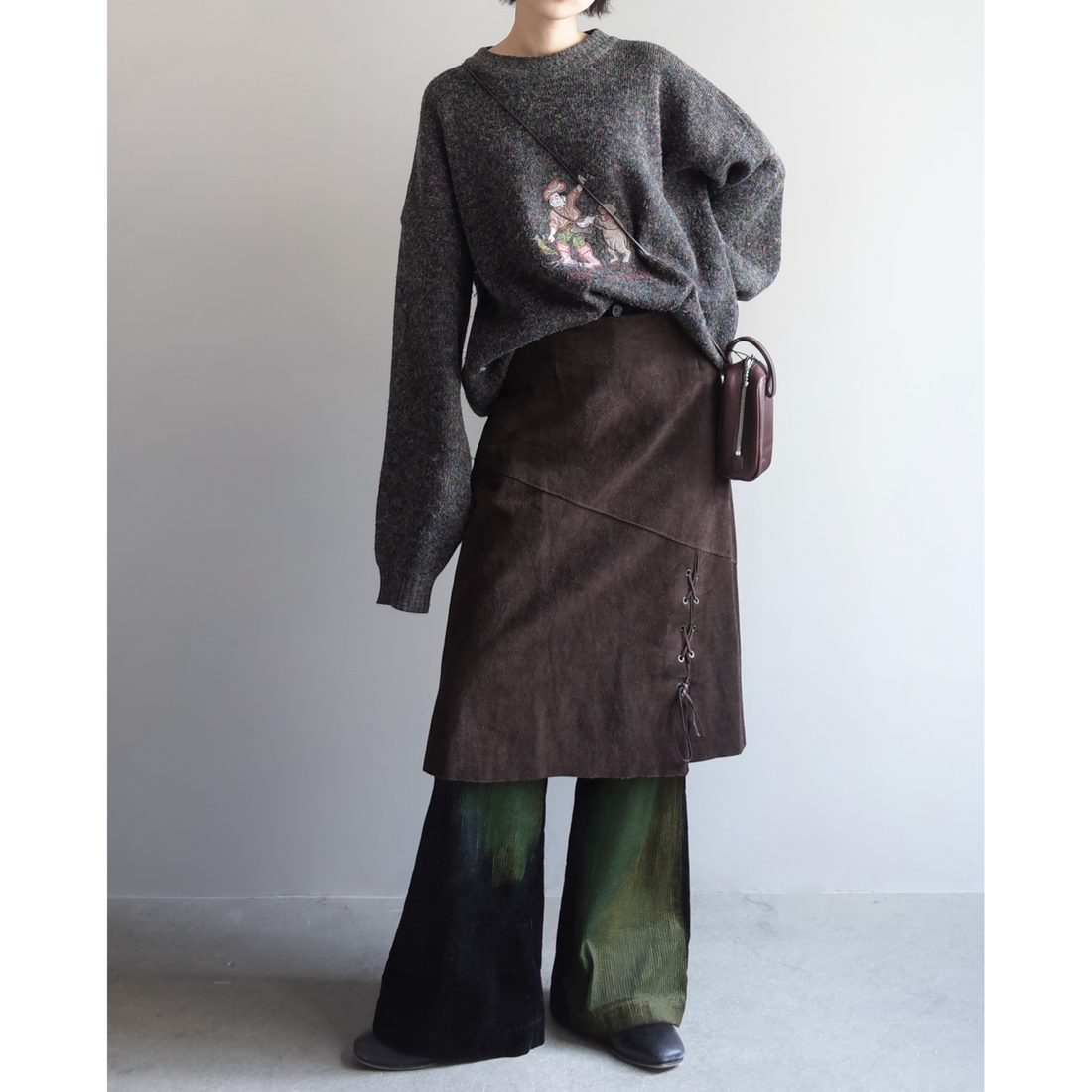 Used / LEATHER SKIRT