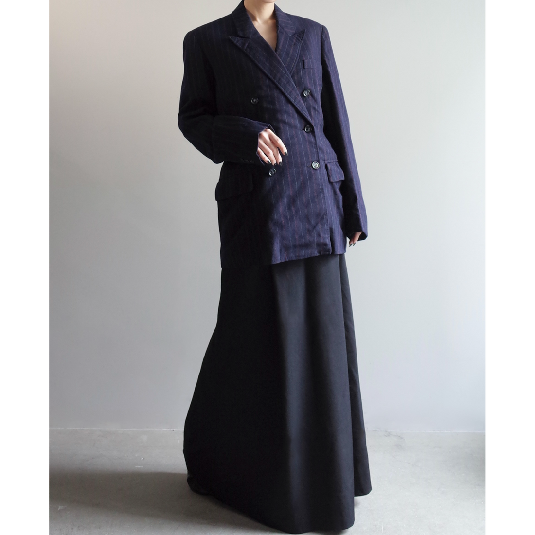 ★Used / STRIPED DOUBLE JACKET