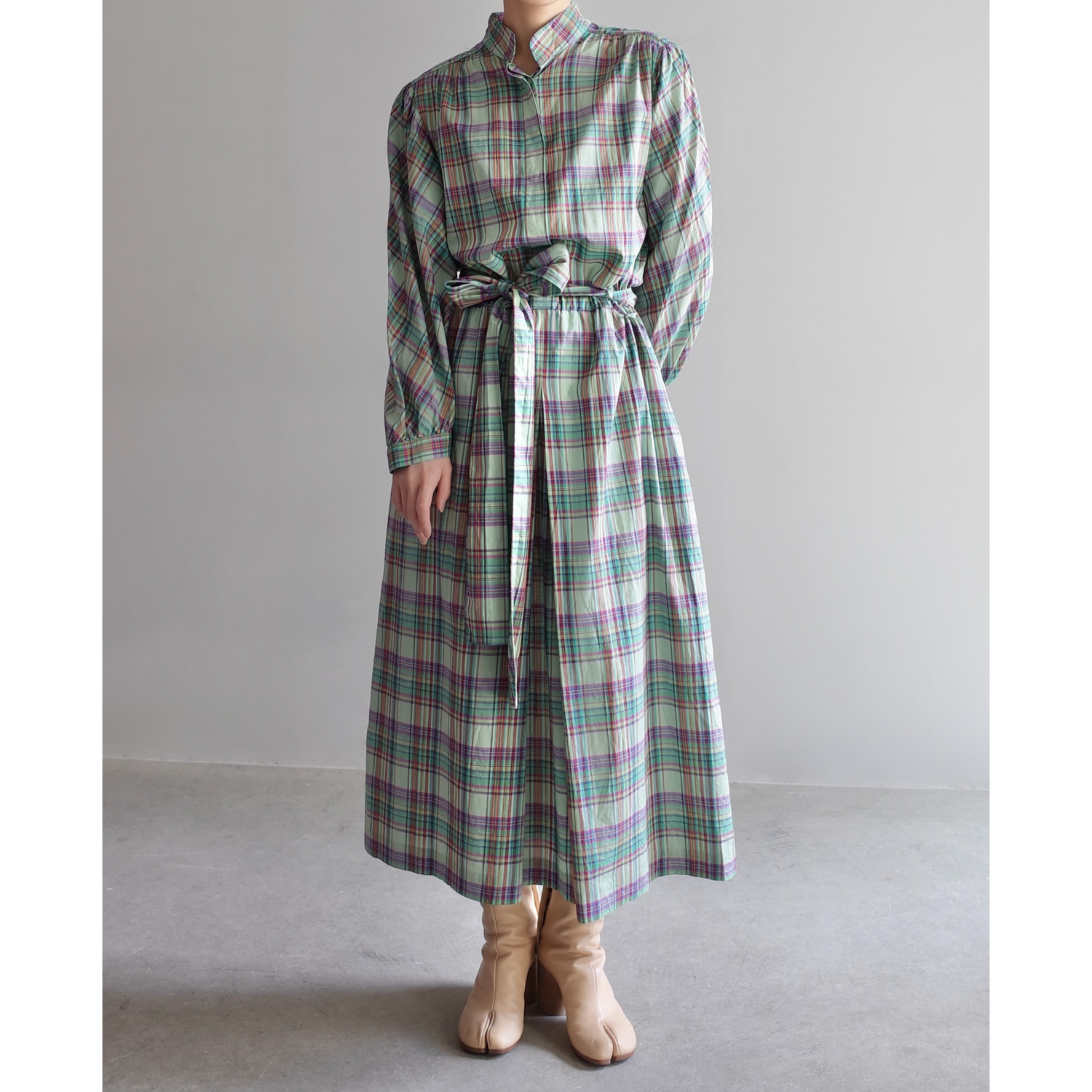 Used / PLEATS SHIRT ONEPIECE