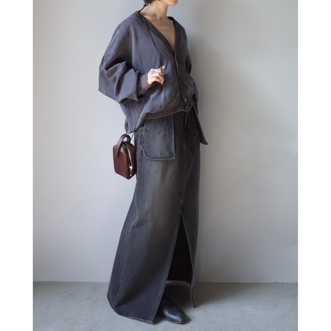 Used / SILK CARDIGAN