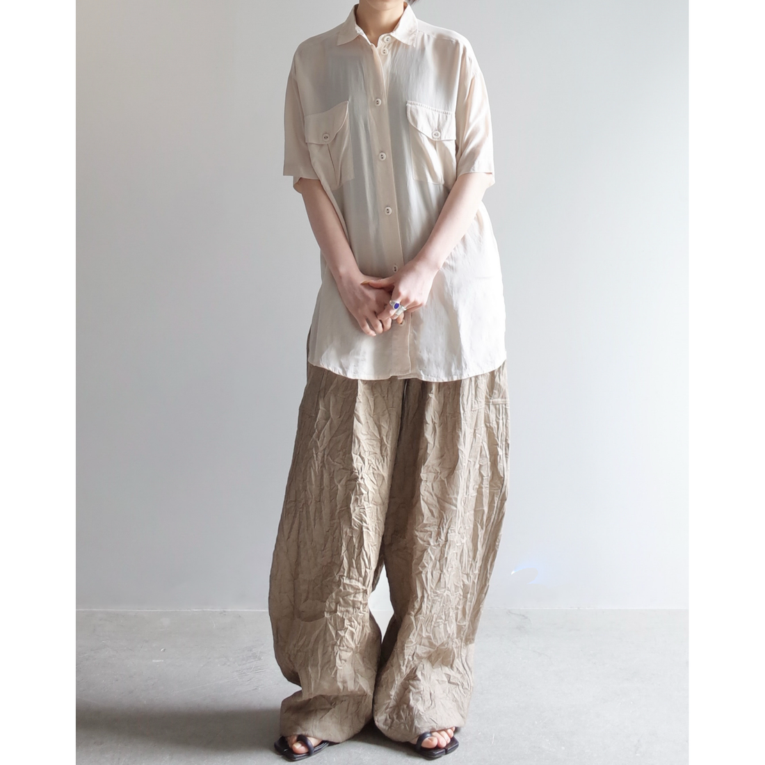 Used / DOUBLE POCKET HALFSLEEVE SHIRT