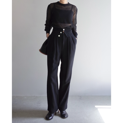 Used  / TWOTUCK SEMI WIDE TAPERED PANTS