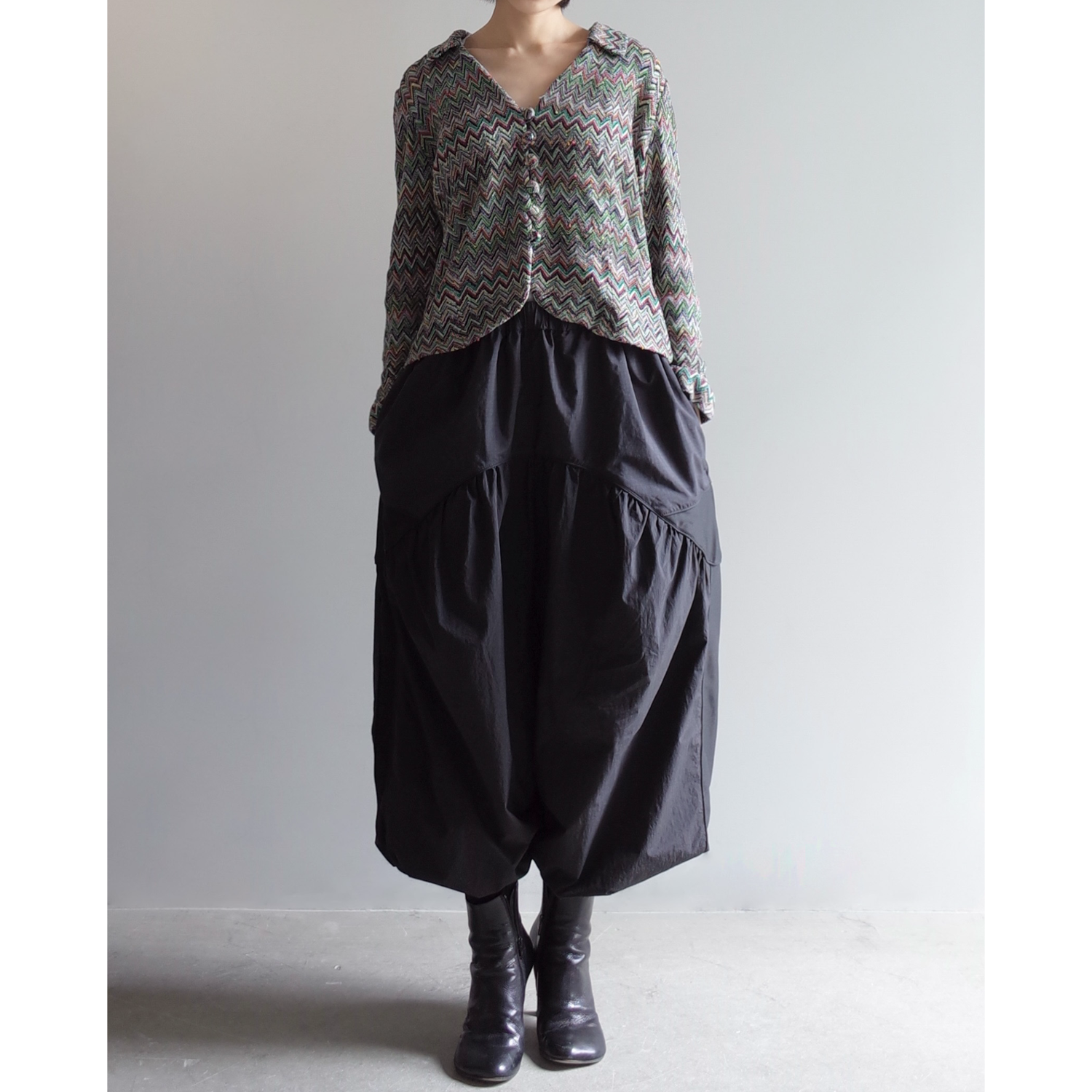 Used / CHEVRON KNIT JACKET