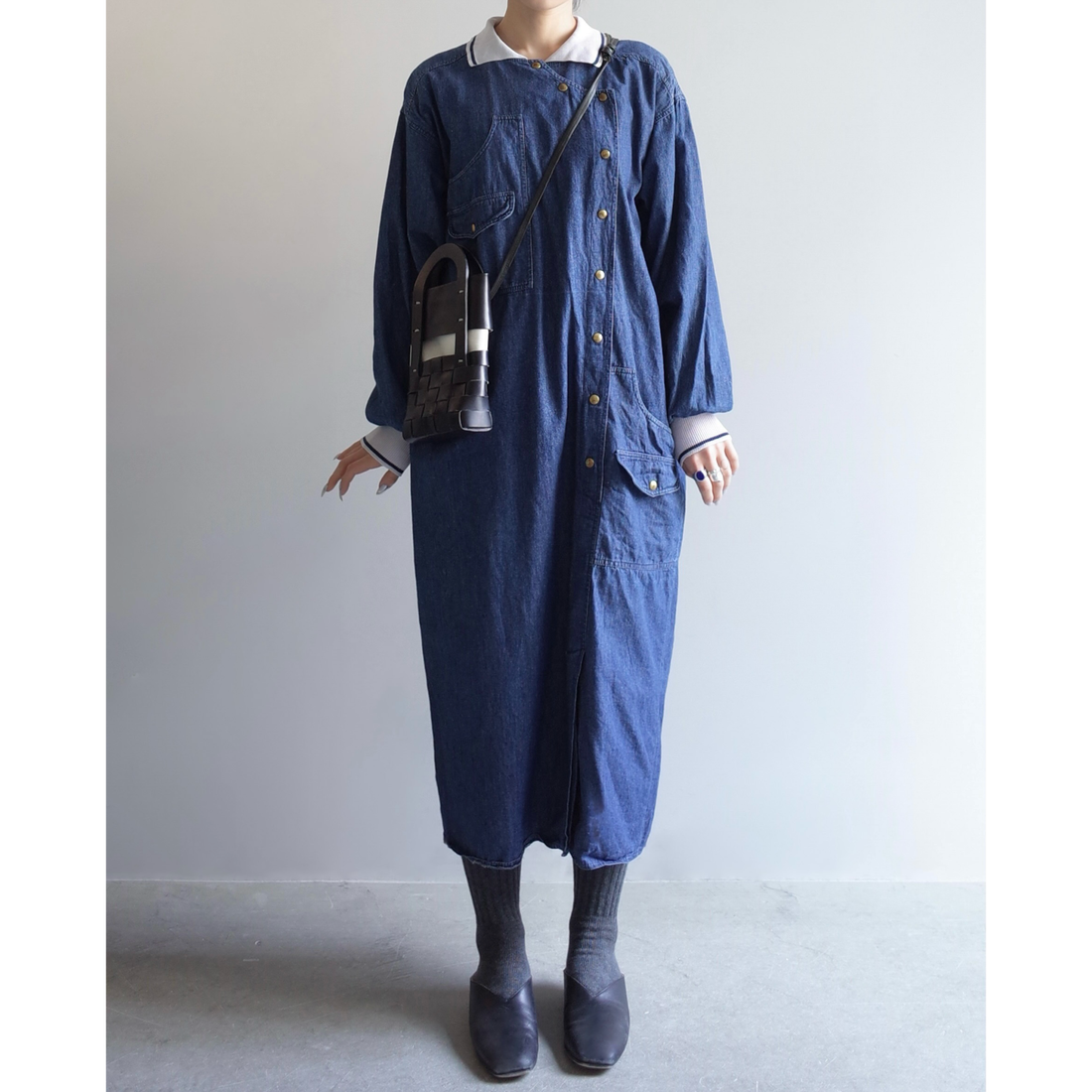 Used / DENIM SHIRT ONEPIECE