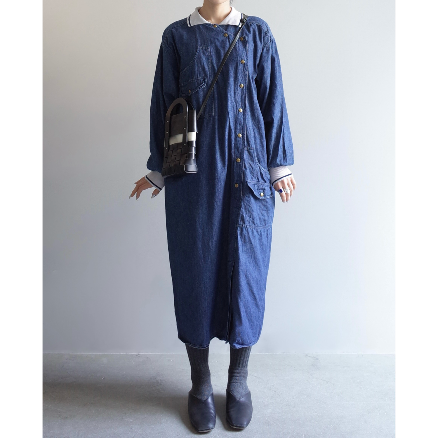Used / DENIM SHIRT ONEPIECE