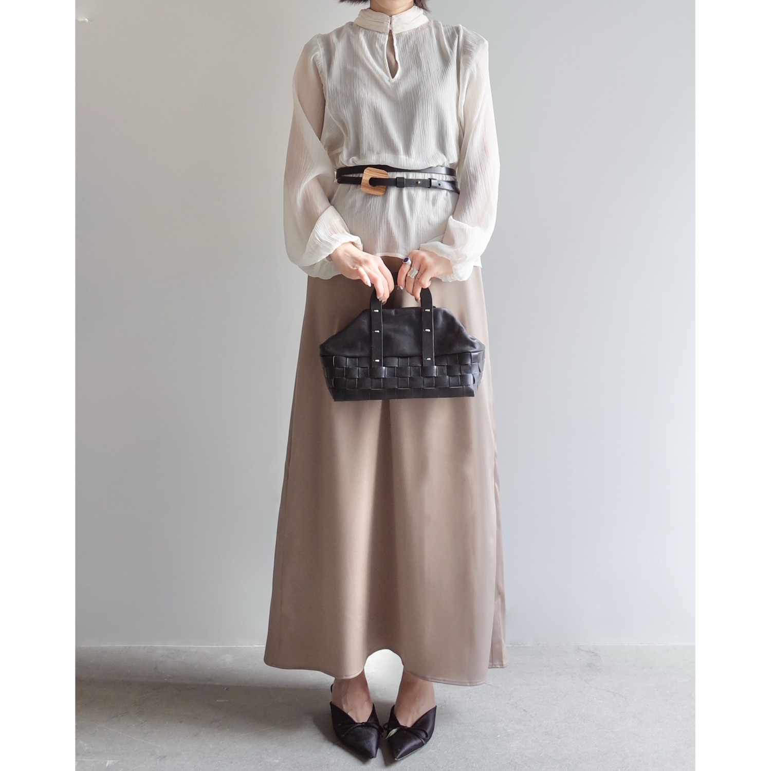 Used / REVERSIBLE CHIFFON BLOUSE