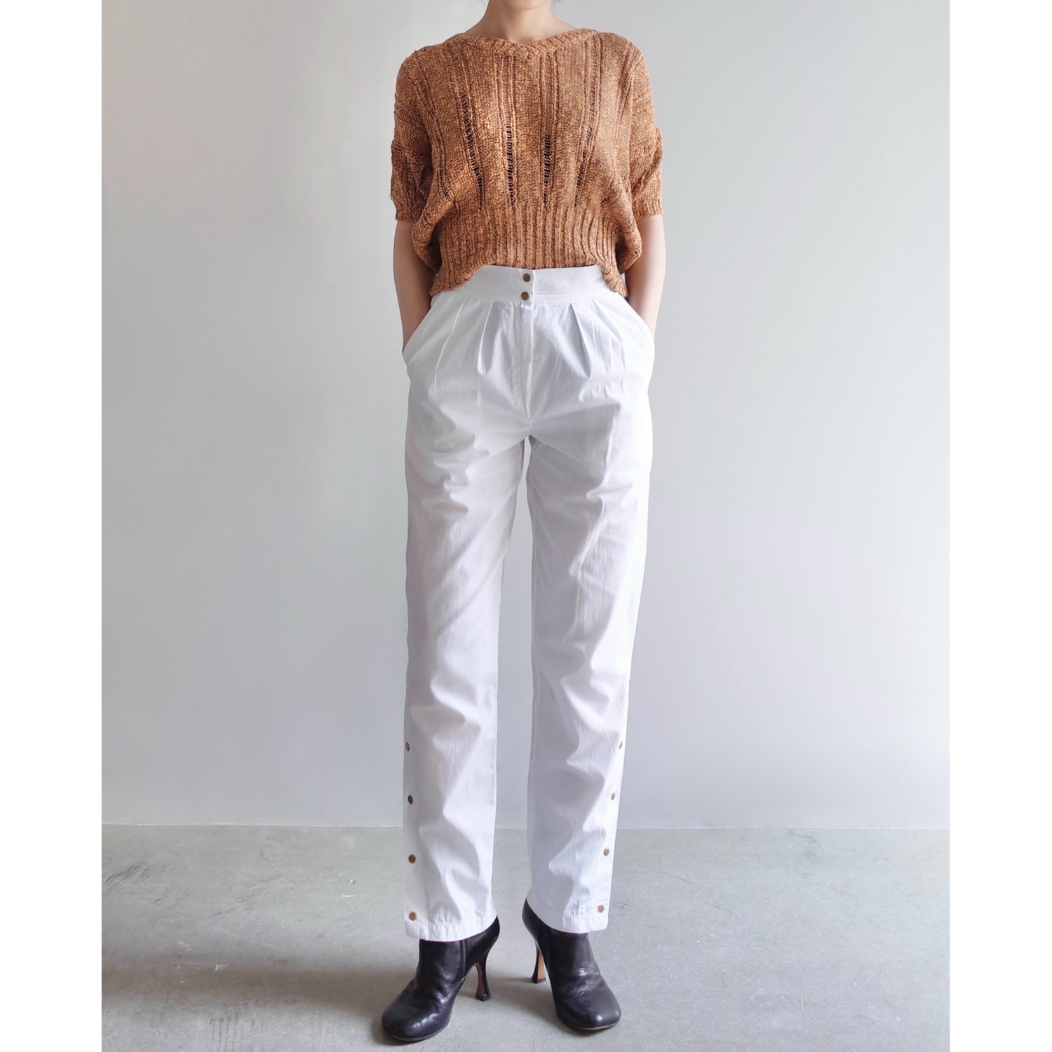 Used / SIDE SLIT TAPERED PANTS