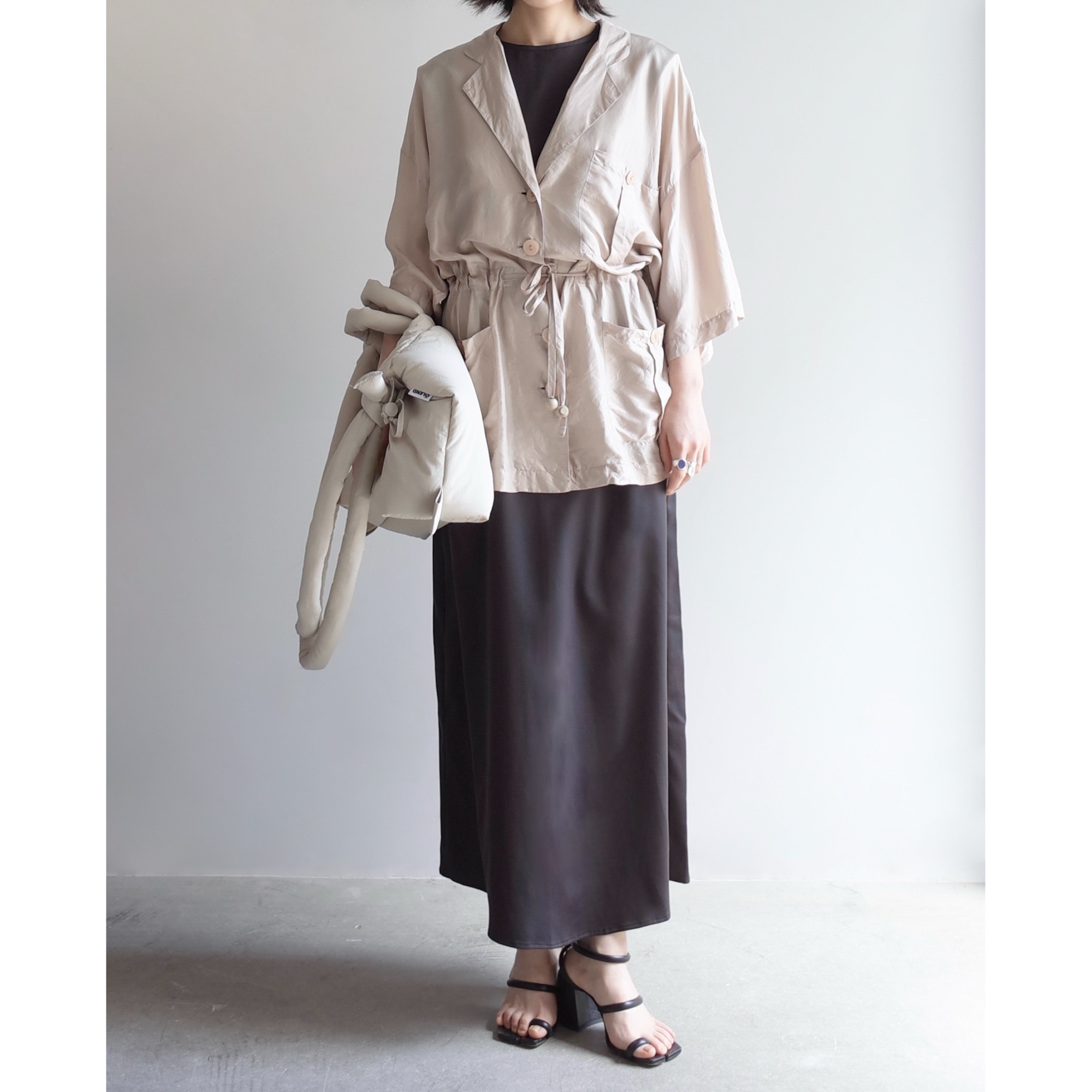 Used / SILK SHORT SLEEVE JACKET