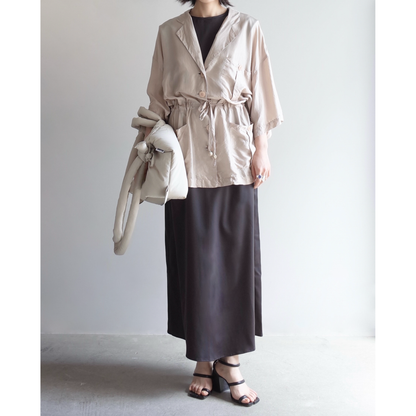 Used / SILK SHORT SLEEVE JACKET