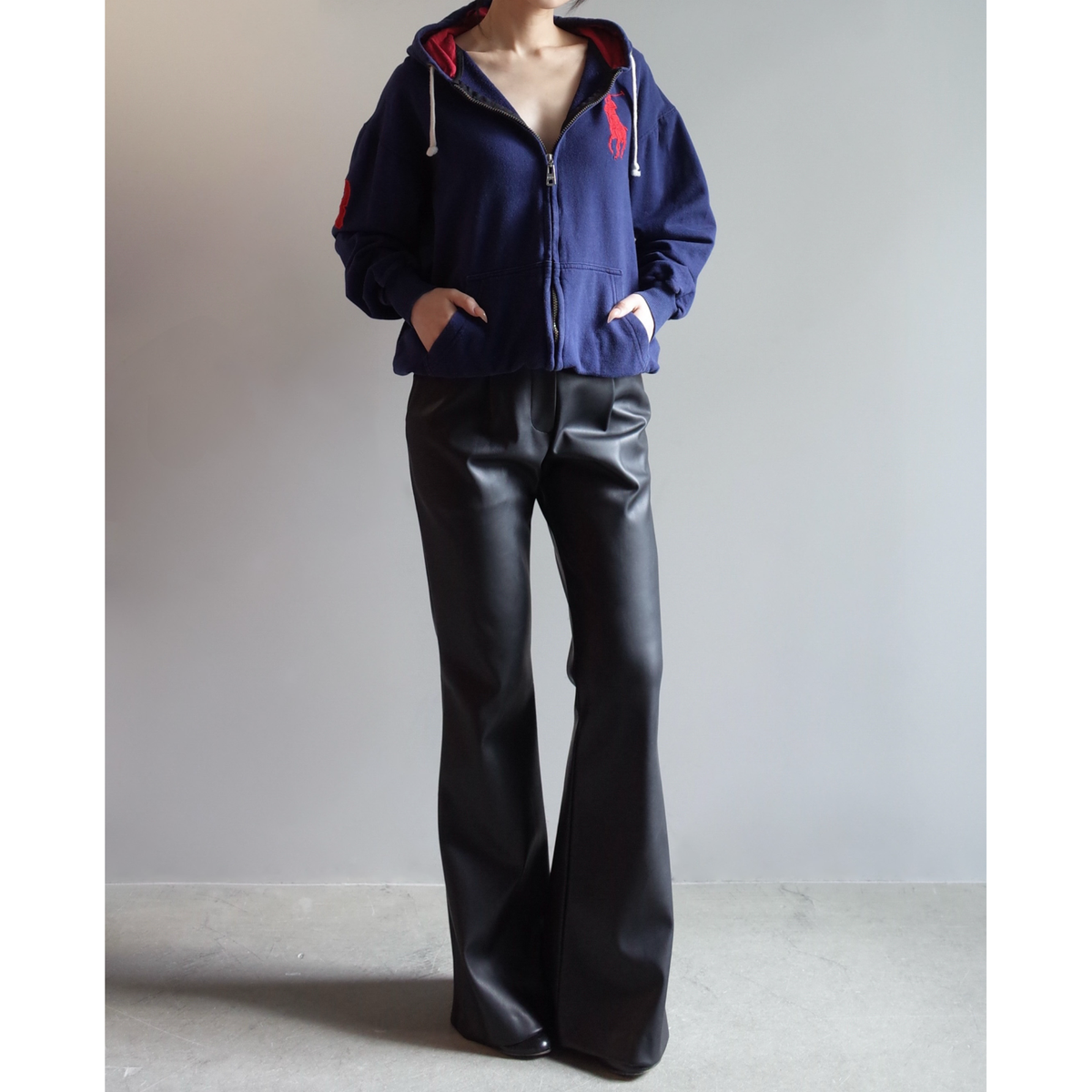 Used / RALPH LAUREN BIG PONEY ZIP UP PARKER