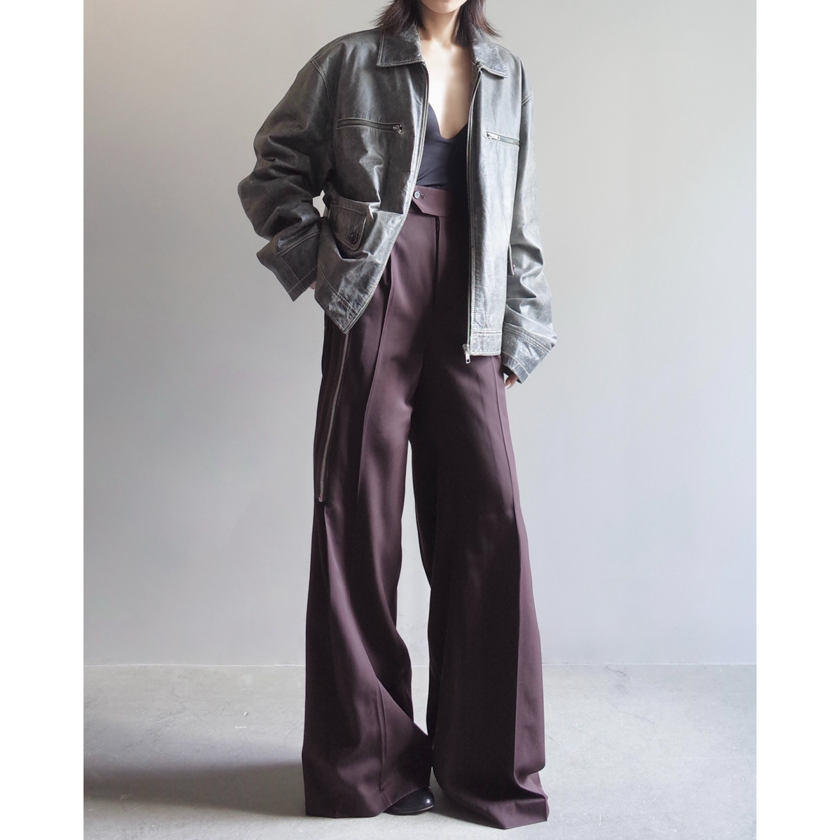 Used / LEATHER JACKET