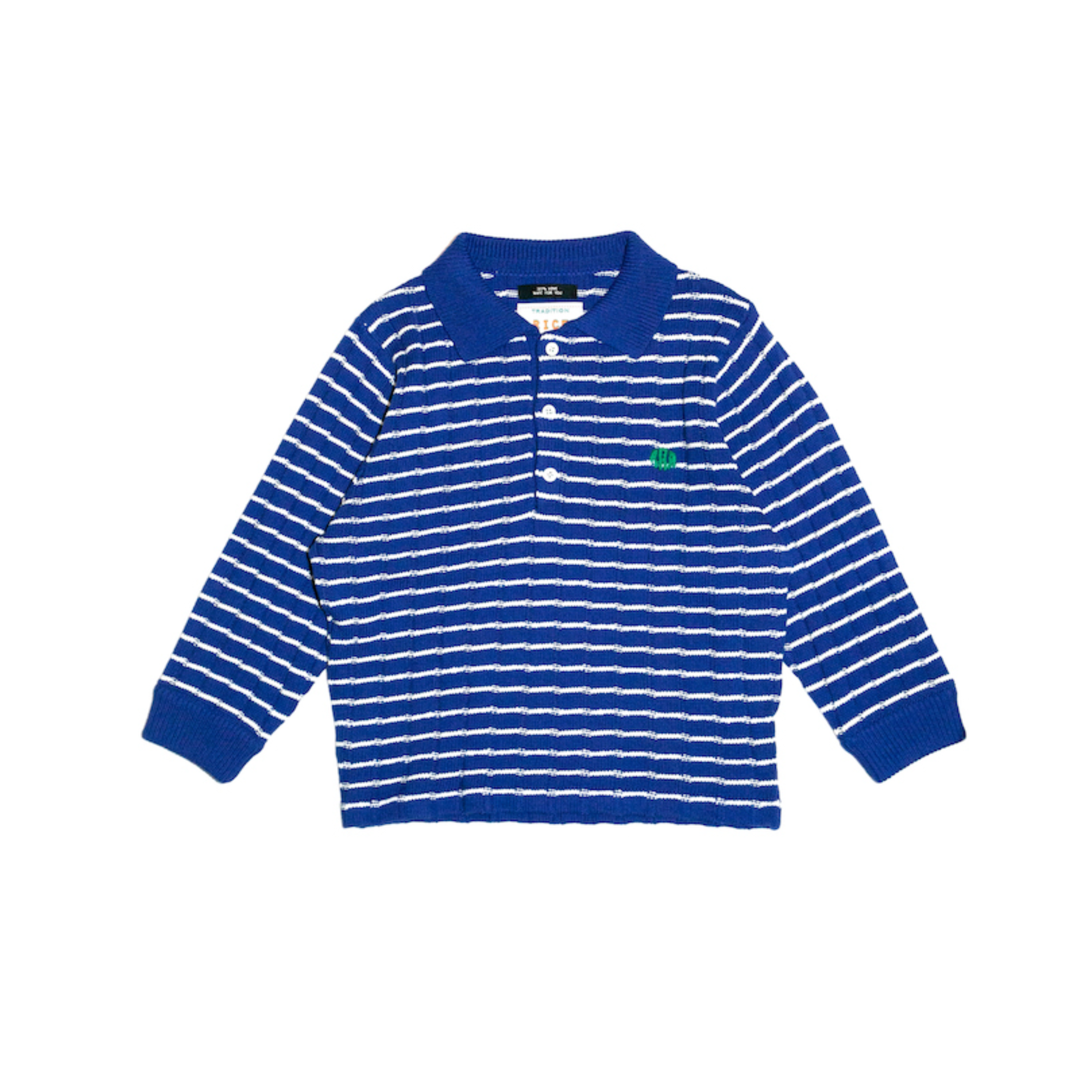 KNITTING CROPED POLO SHIRT