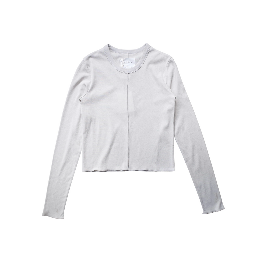 RIBED LONG SLEEVE TEE