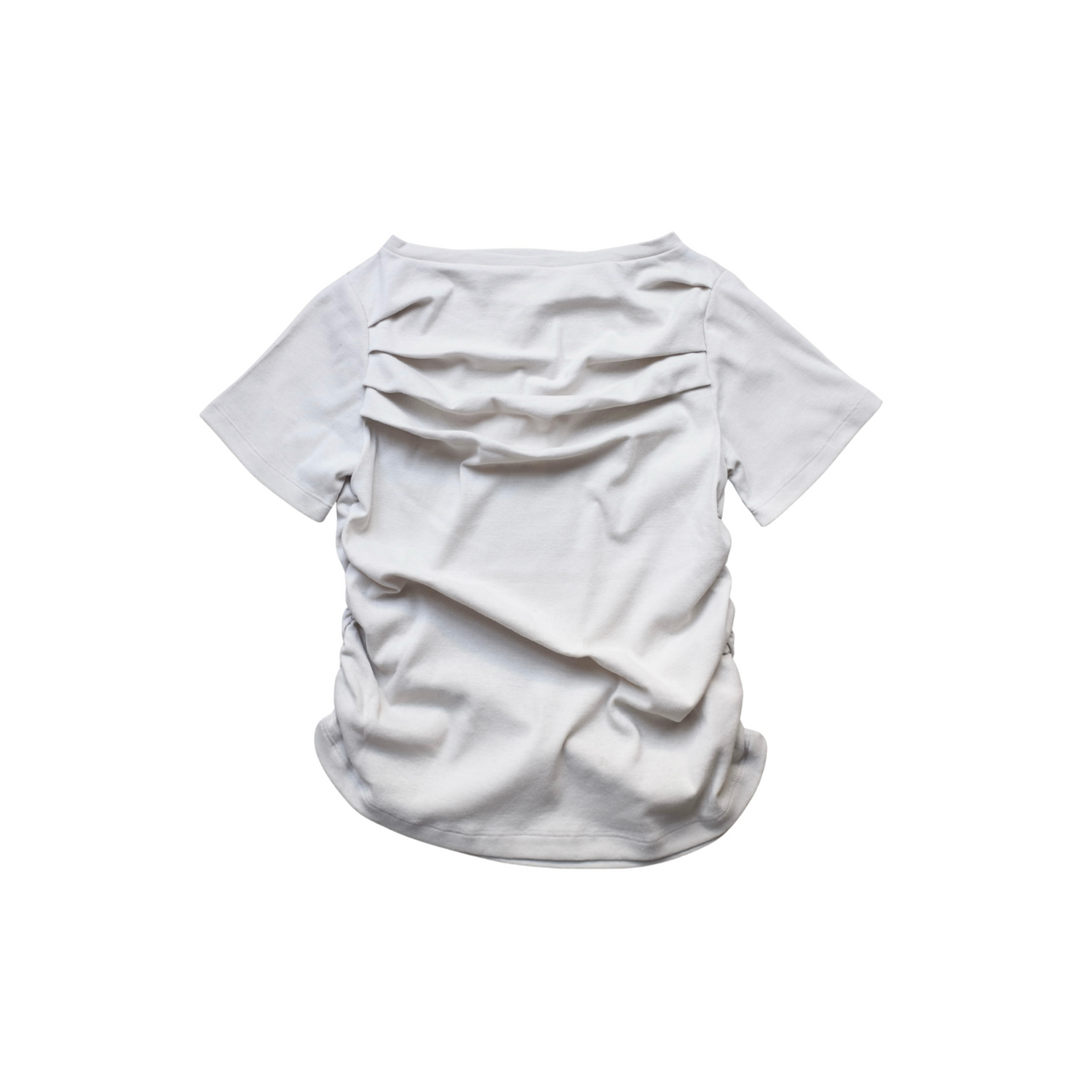 RIBED MINI DRAPE TEE
