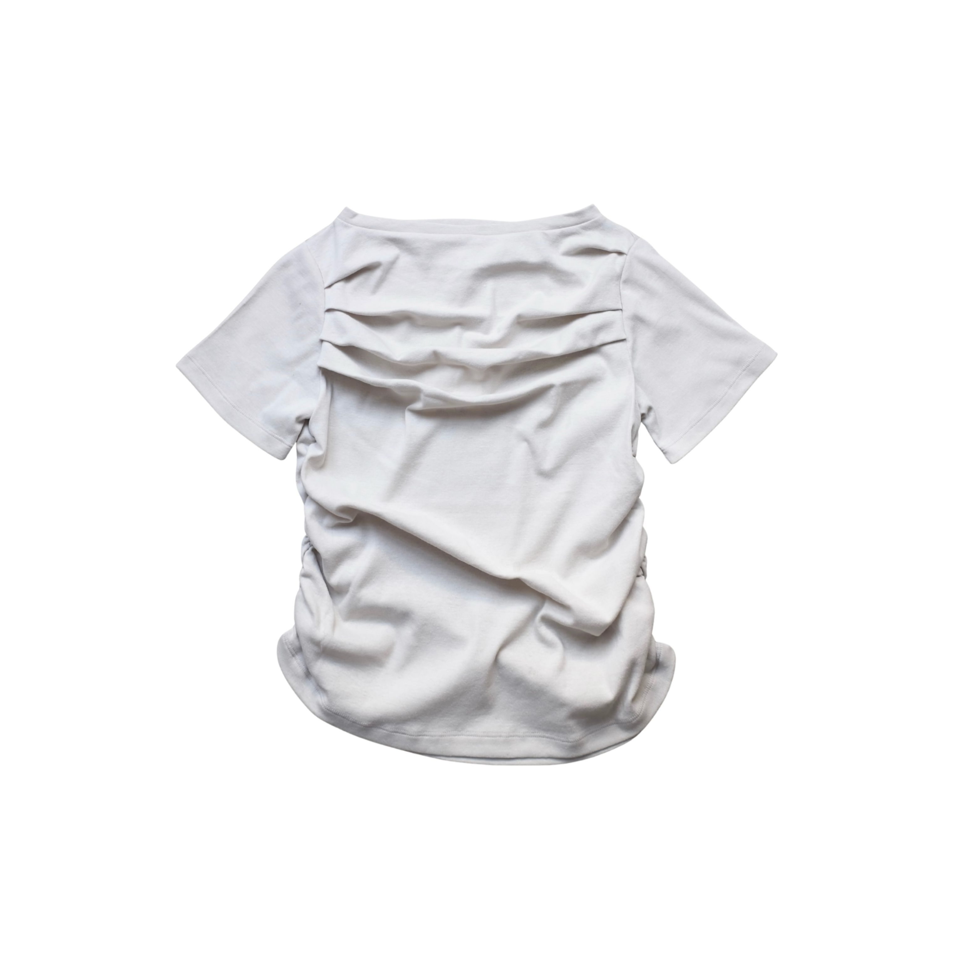 RIBED MINI DRAPE TEE