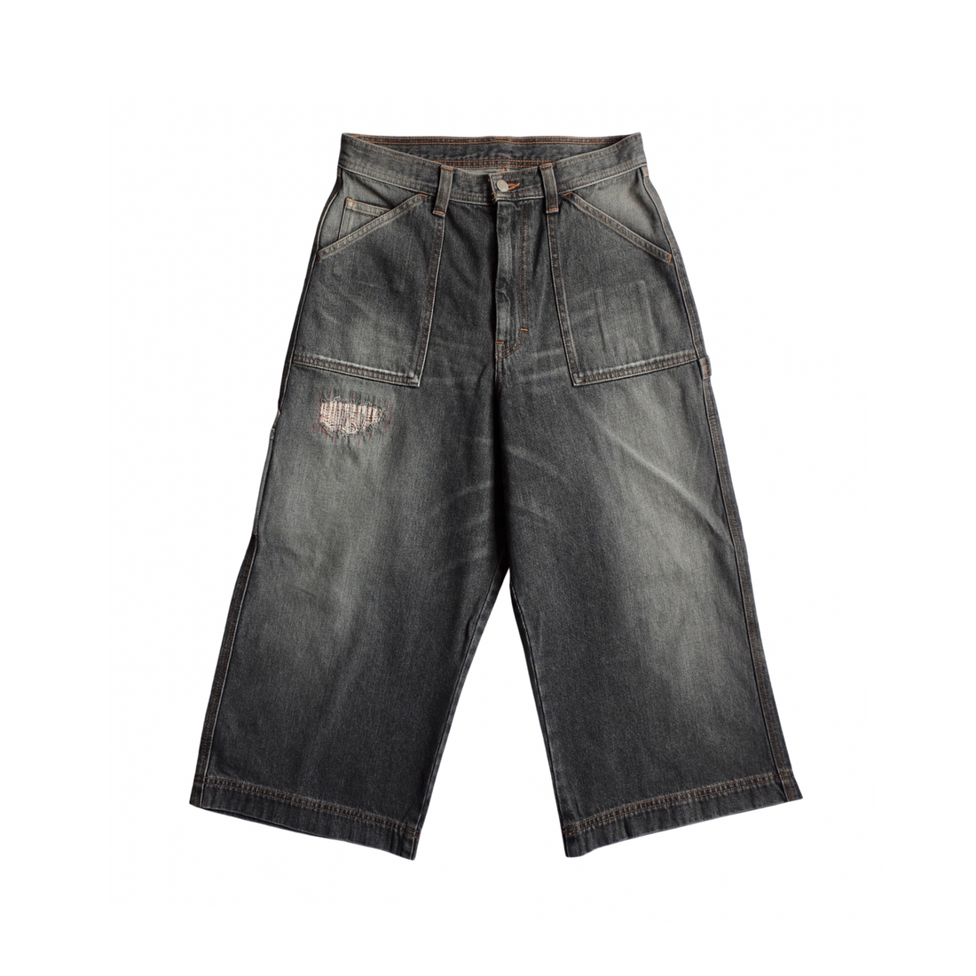 THREE QUARTER PAINTER JEANS