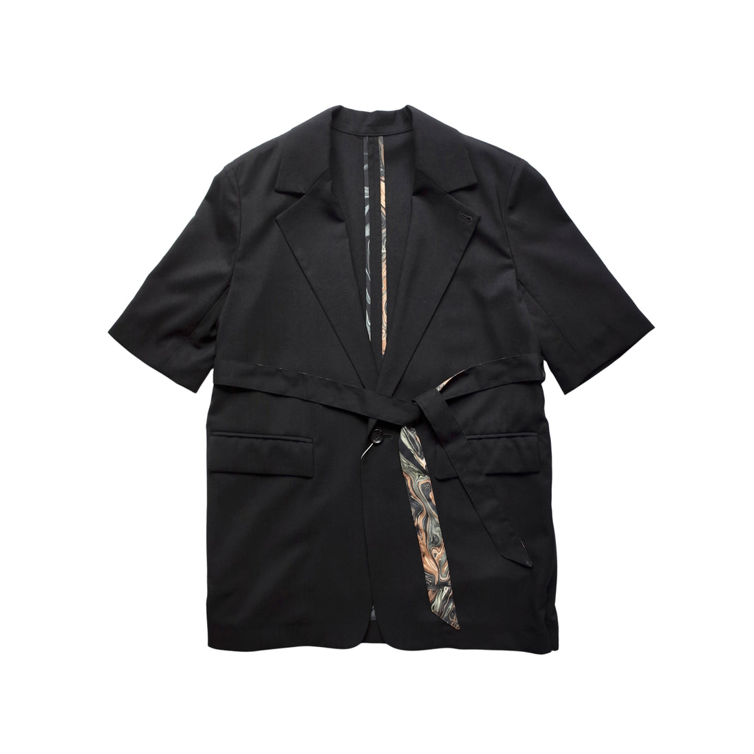 SIDE OPEN HALF SLEEVE JACKET